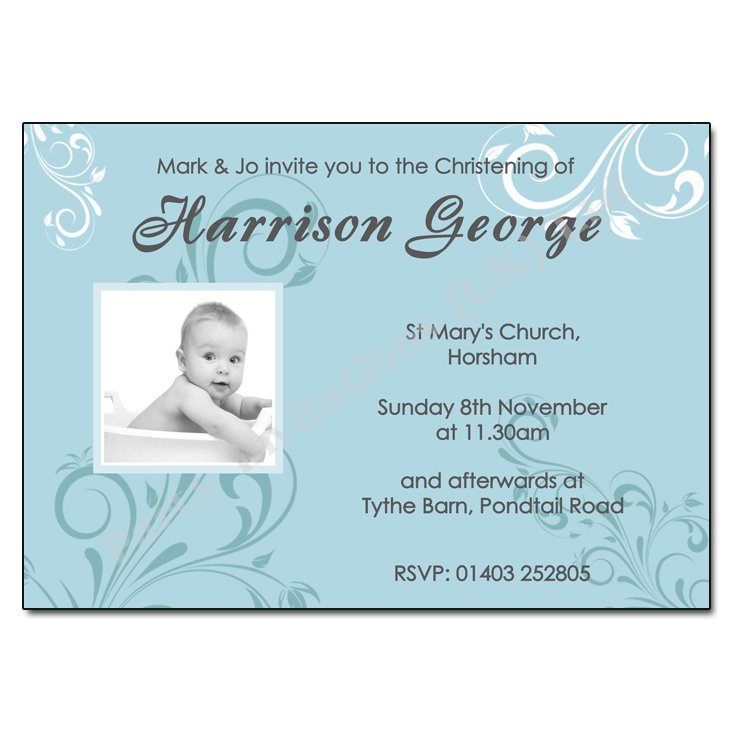 Print Your Own Baptism Invitations