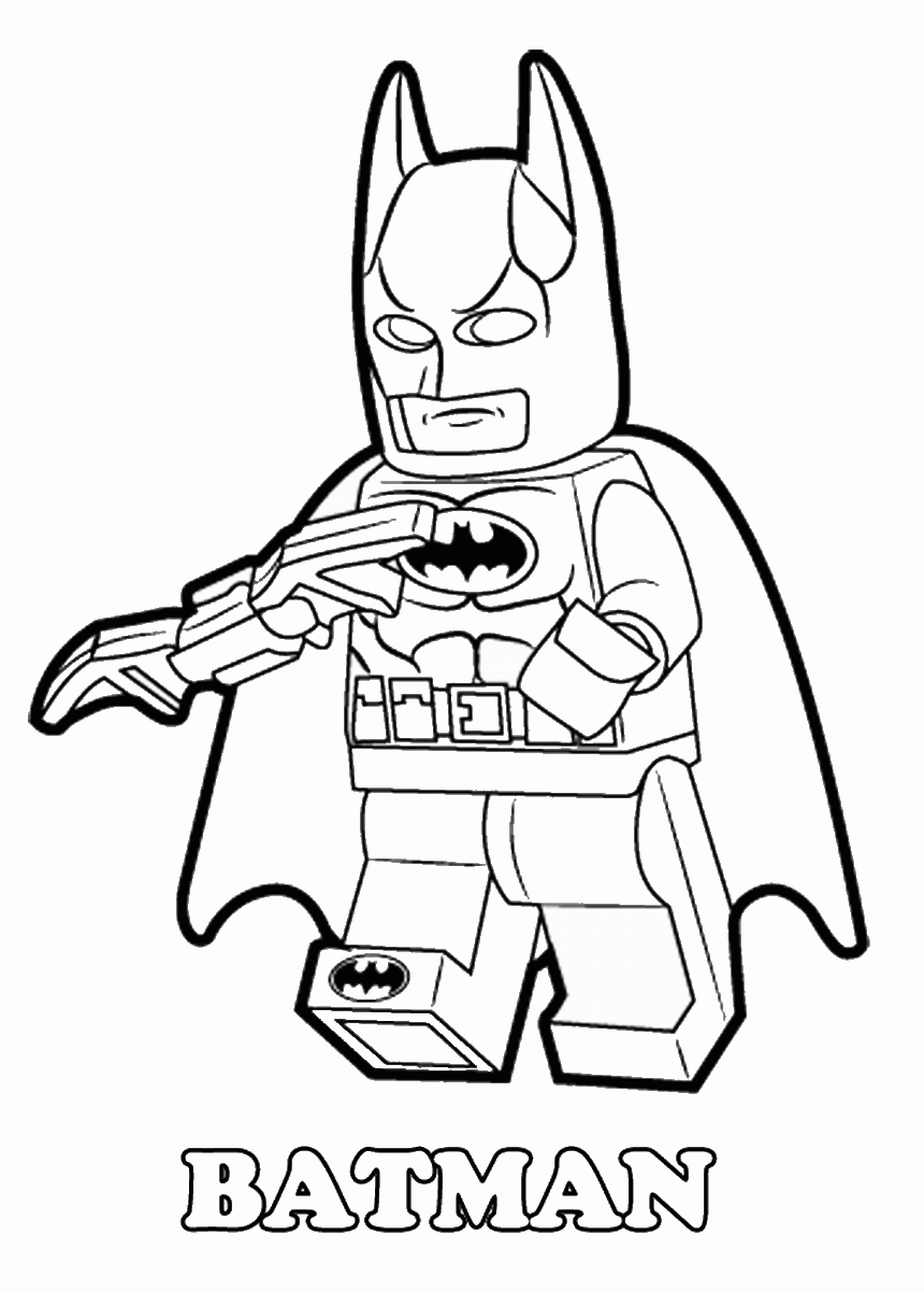 Printable Coloring Pages Lego Birthday