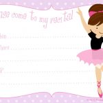 Printable Dance Invitations