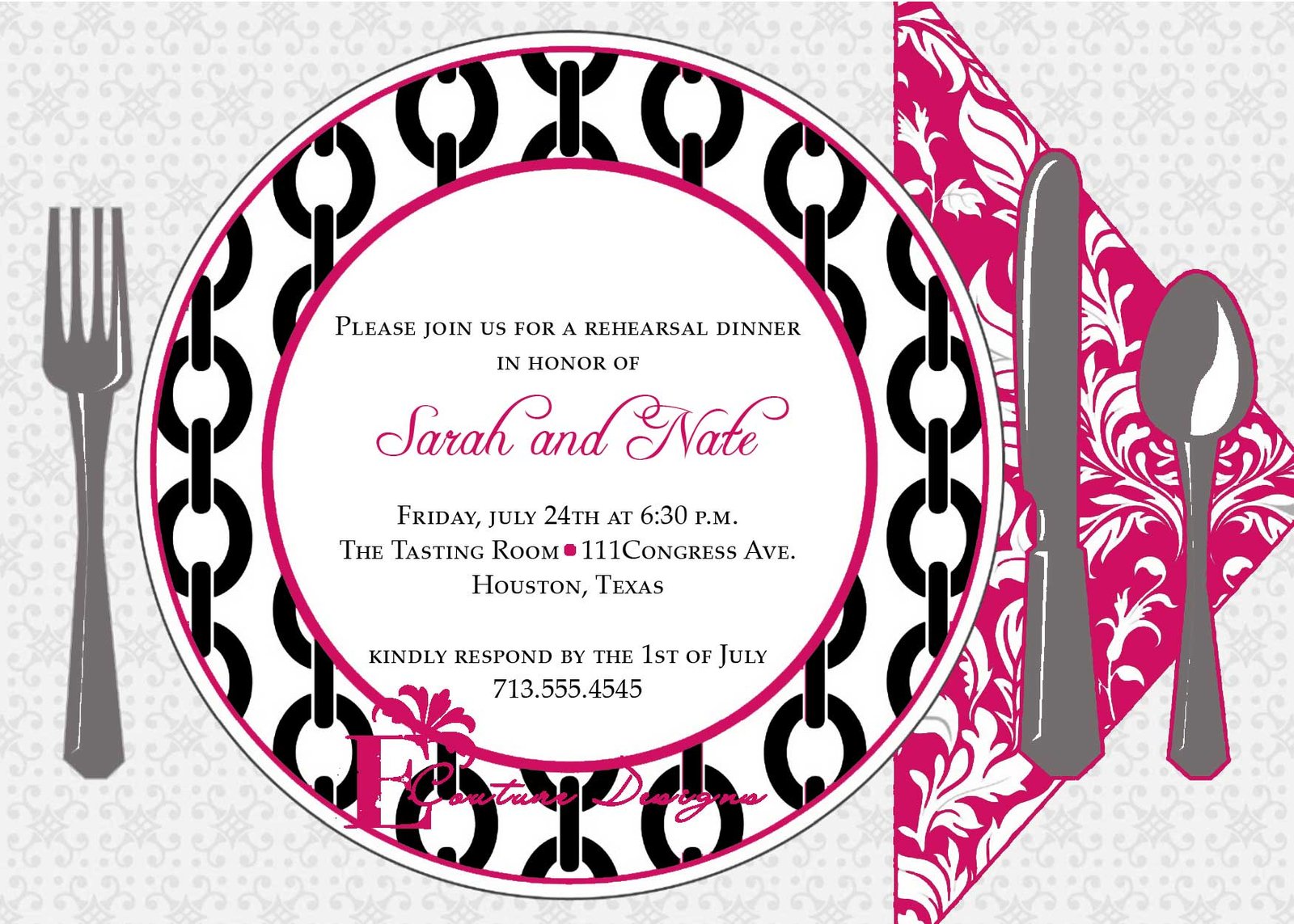 Printable Dinner Invitations Templates