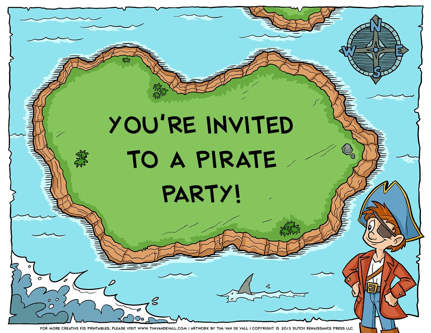 Printable Maps For Party Invitations