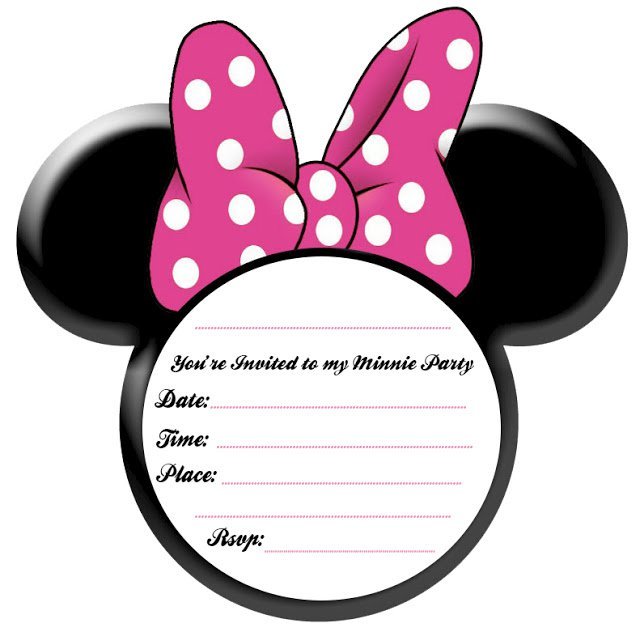 Printable Minnie Mouse Invitations Free