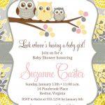 Free Printable Owl Baby Boy Shower Invitation