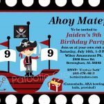 Printable Pirate Birthday Invitations