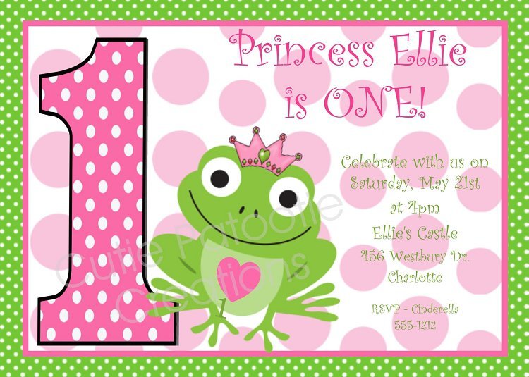 Printable Princess And The Frog Birthday Invitations