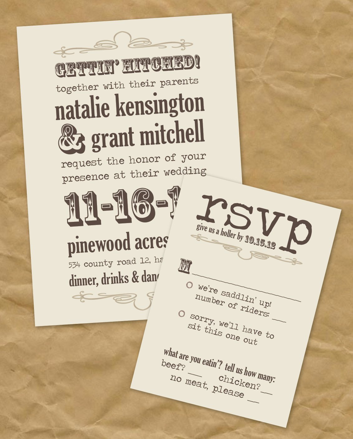 Printable Wedding Invitation Sets - Invitation Design Blog