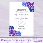 Blue Wedding Invitation Templates