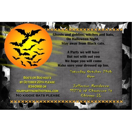 Scary Halloween Party Invitations