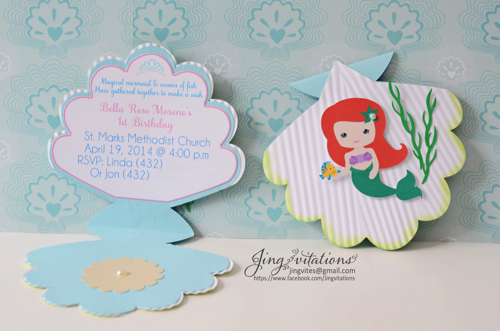 Seashell Birthday Invitations
