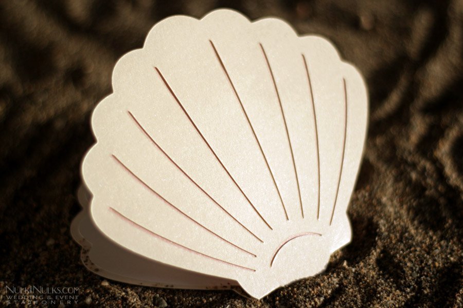Shell Shaped Wedding Invitations