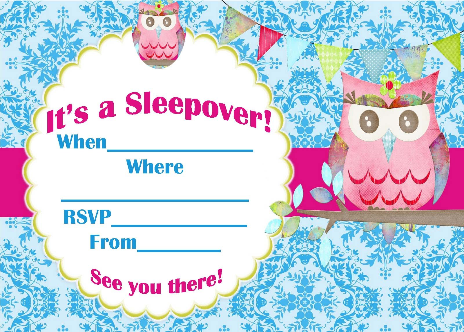 Sleepover Party Invitations