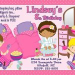 Spa Slumber Party Invitations