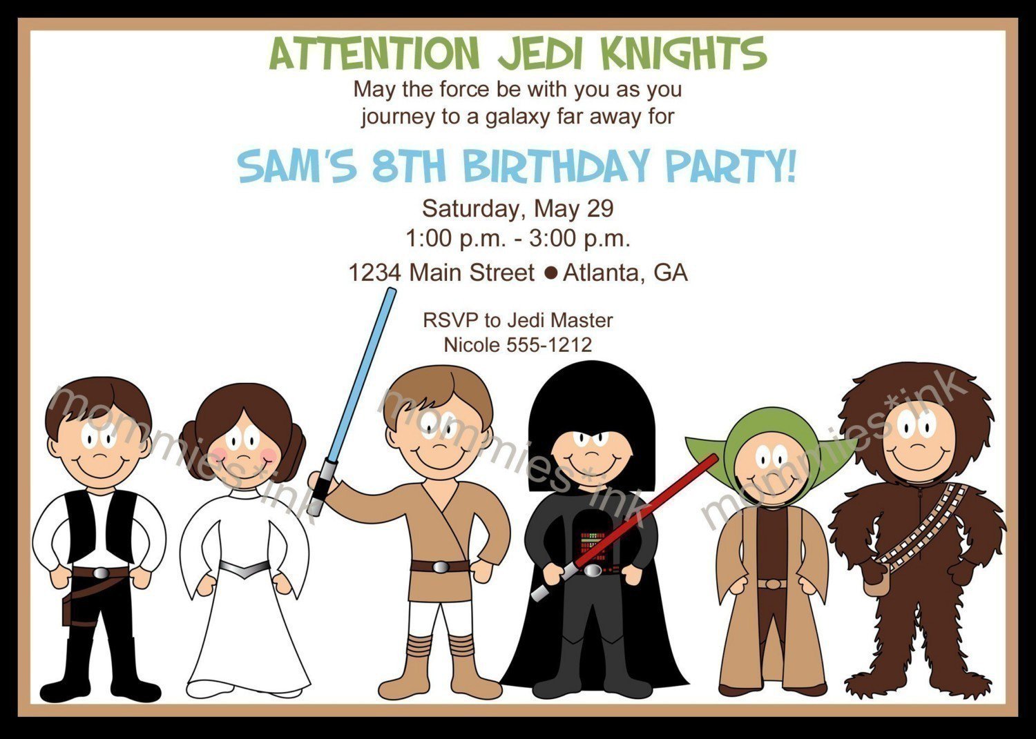 Star Wars Printable Party Invitations