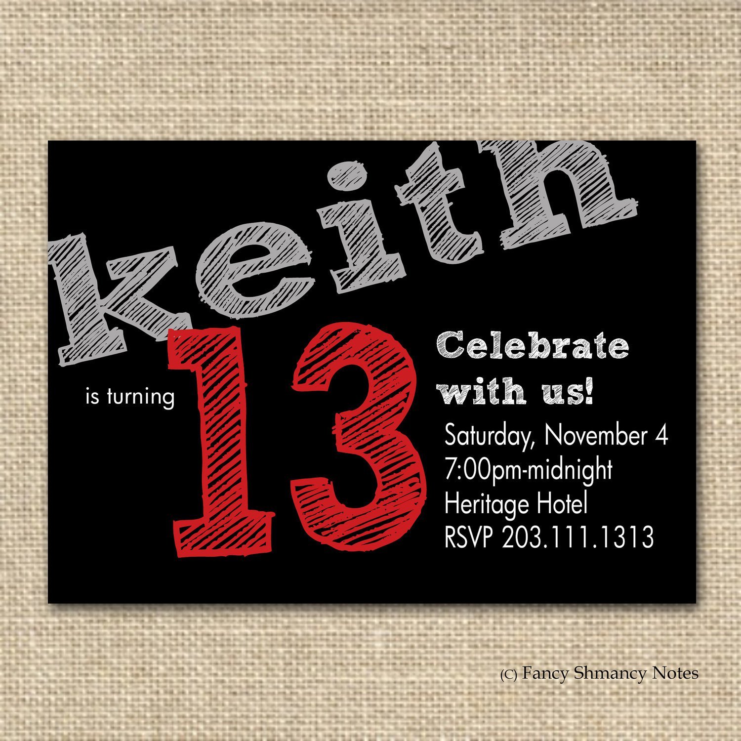 Teen Birthday Party Invitations Free