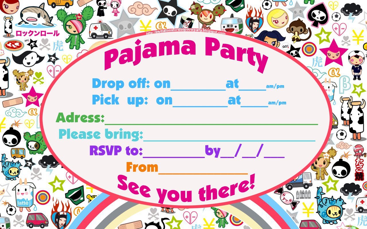 Teen Party Invitations