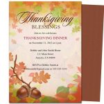 Thanksgiving Invitation Templates