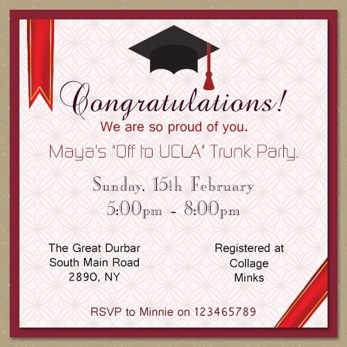 Trunk Party Invitations