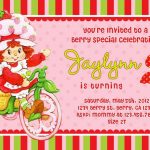 Vintage Strawberry Shortcake Printable Invitations