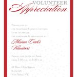 Volunteer Appreciation Invitation Templates