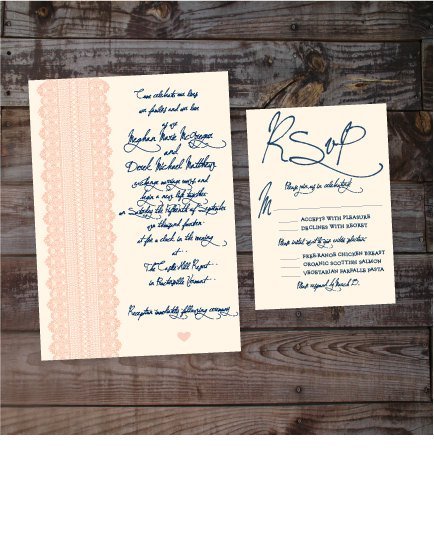 Wedding Invitation Information Insert Template