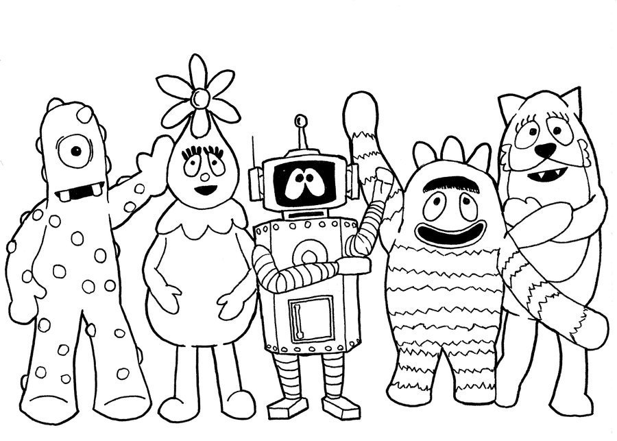 Yo Gabba Gabba Coloring Pages