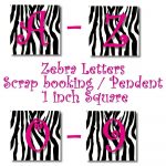 Zebra Print Letters Printable