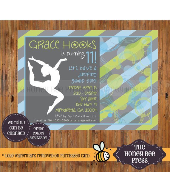 11th Birthday Invitation Wording