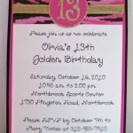 13 Birthday Invitation Wording