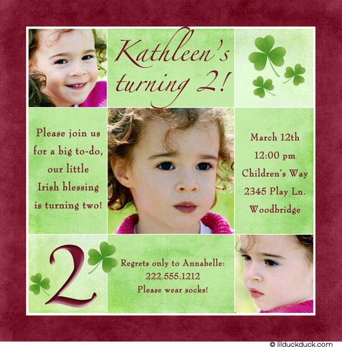 2nd Birthday Party Invitation Wording Girl