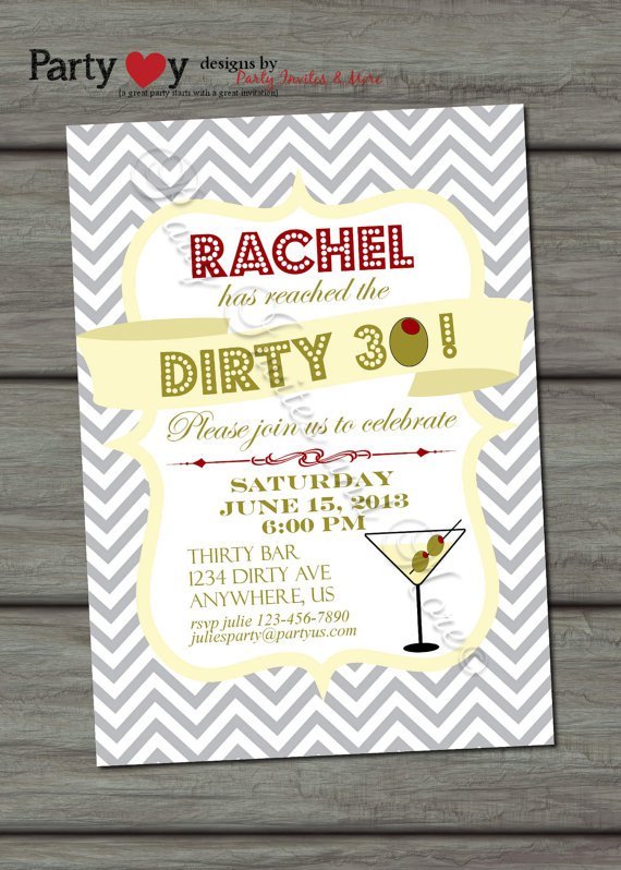 30th Birthday Invitations For Women