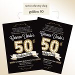 50th Birthday Invitations