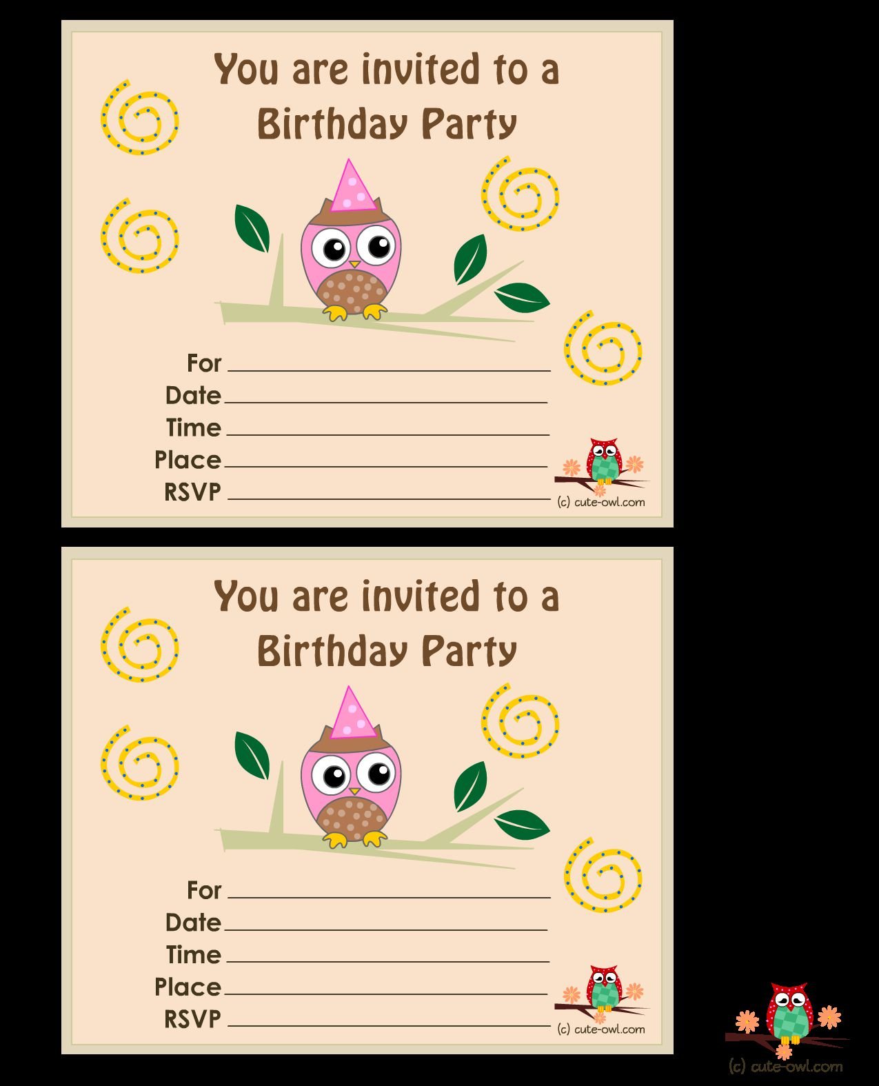 50th Birthday Invitations Templates