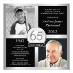 65th Birthday Invitations For Men
