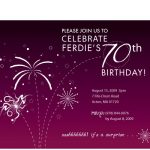 70 Birthday Invitation Templates Free