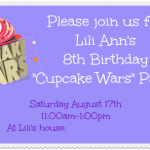 8 Year Old Birthday Invitations