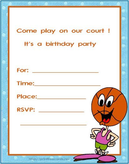 9th Birthday Invitation Cards