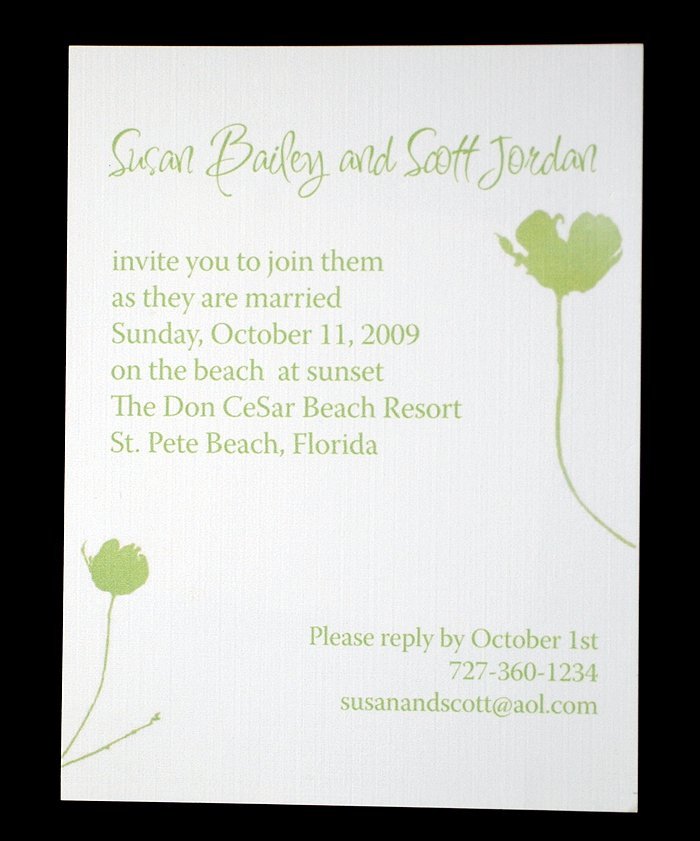 After Destination Wedding Reception Invitation Wording