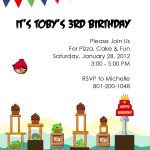 Angry Birds Invitation Paper