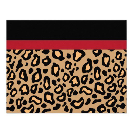 Animal Print Party Invitations