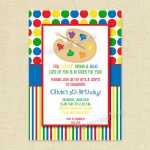 Arts And Crafts Birthday Invitation