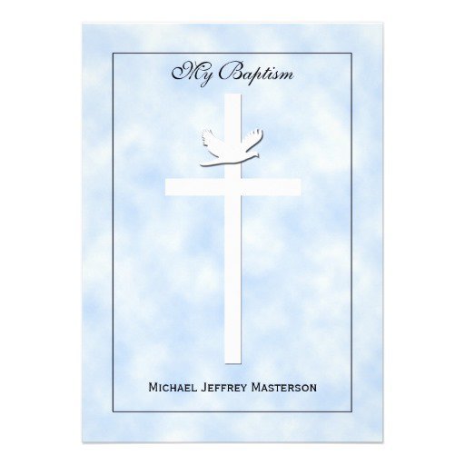 Baby Boy Christening Invitations