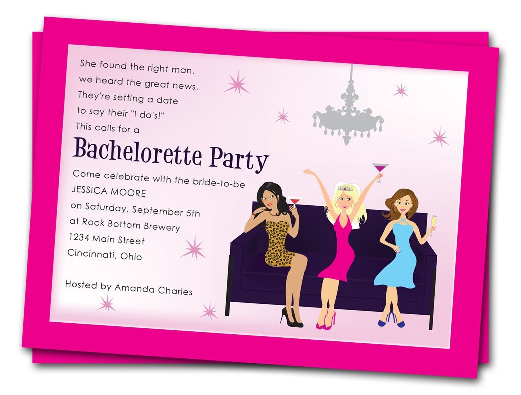 Bachelor Party Invitation Samples