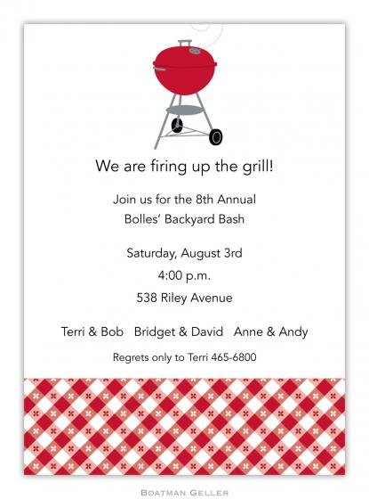 Backyard Bbq Invitations