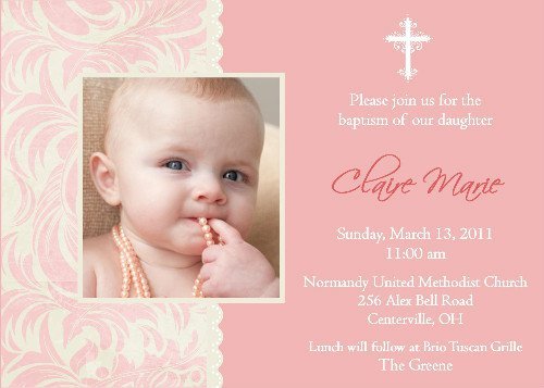 Baptism Invitation Wording Ideas