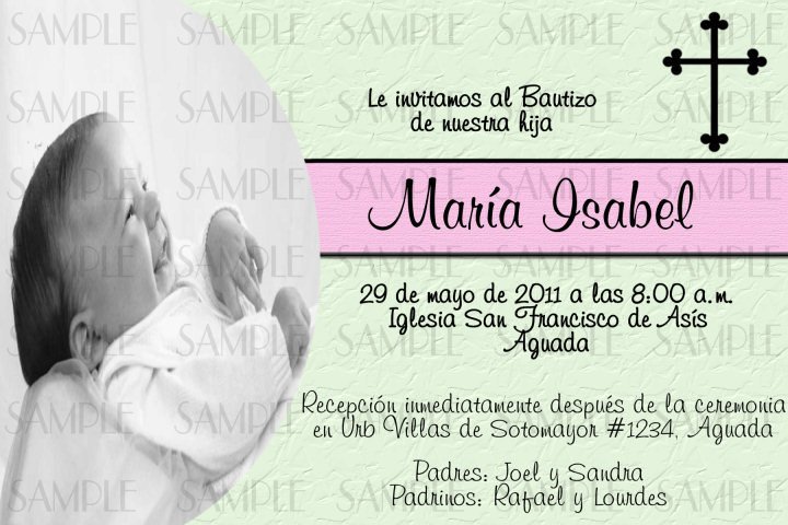 Baptism Invitation Wording In Spanish