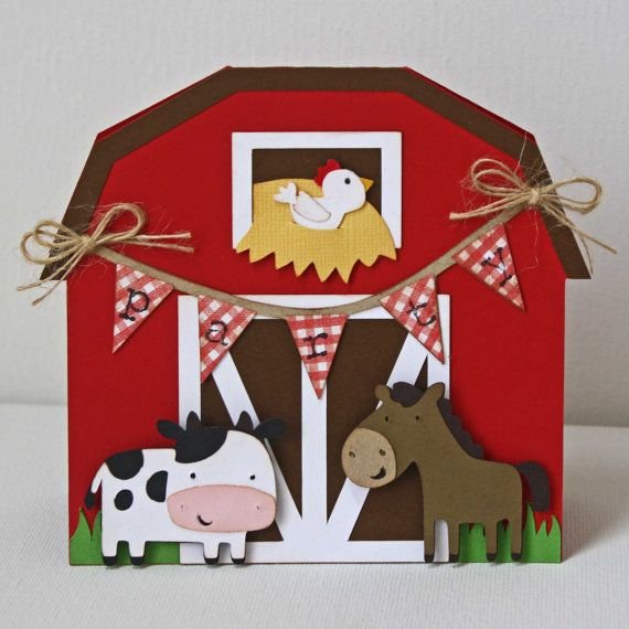 Barn Party Handmade Invitations