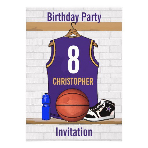 Basketball Party Invitations