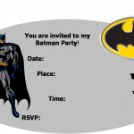 Batman Customized Birthday Invitations
