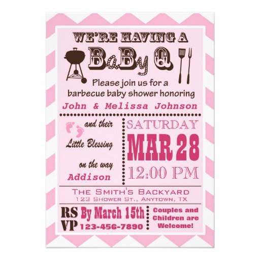 Bbq Baby Shower Invitations