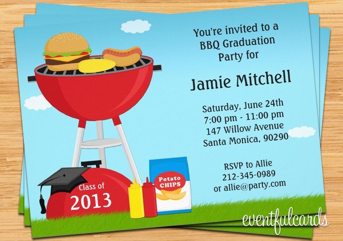 Bbq Party Invitations Uk